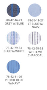 Industrial Stripe Work Shirt Color Swatches