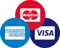 American Express，Visa和Mastercard徽标